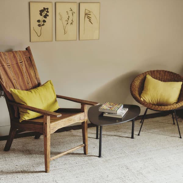 Trama en Perche - chambre 4 - chaise en bois